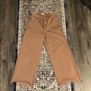 Easel Women's Brown Wide-Leg Jeans